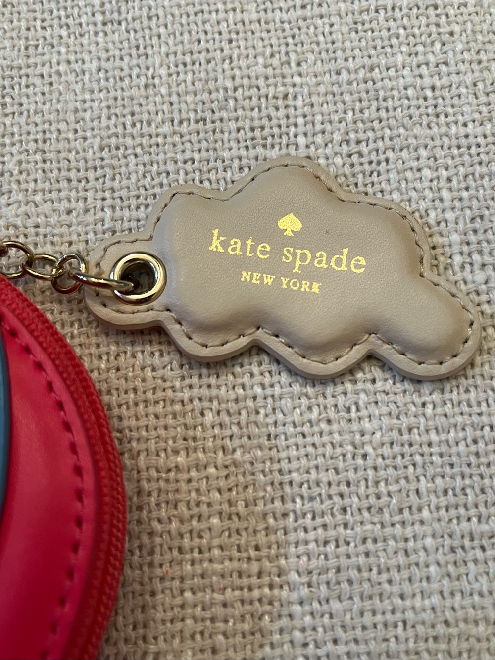 Kate Spade Leather Hot Air Balloon Coin Purse Wallet CC Holder Lipstick Case - Picture 5 of 8